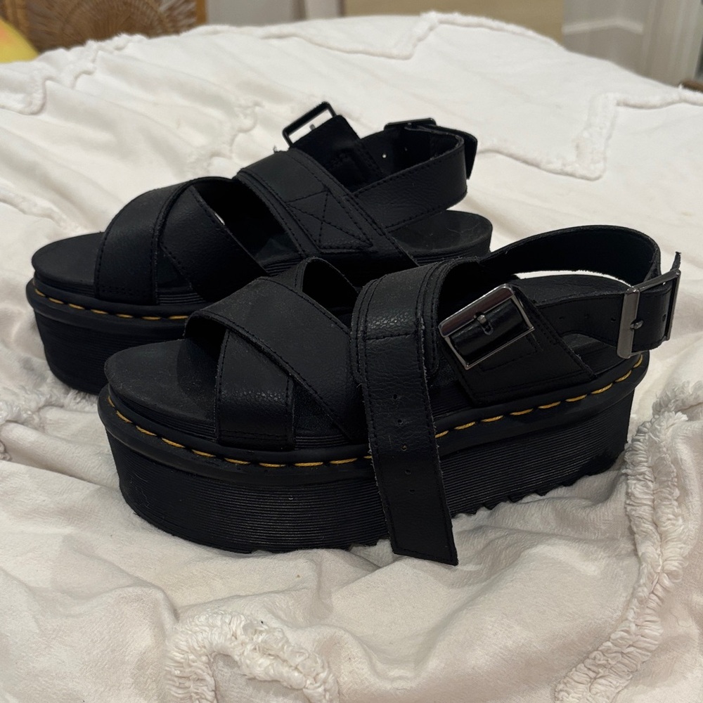 Doc Marten’s Black Platform Sandals